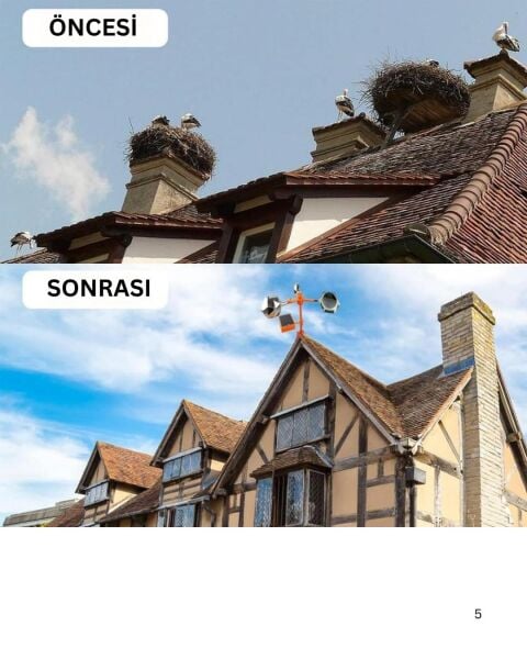 Rüzgar Gücüyle Çalışan Yansıtıcı Kuş Kovucu Sesli Reflektör