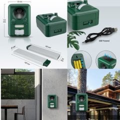 Güneş Enerjili Kedi Köpek Kovucu Solar Genel Hayvan Kovucu AN-B030