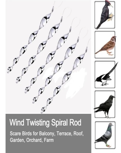 Balkon ve Bahçe İçin Hologramlı Kuş Uzaklaştırıcı Set