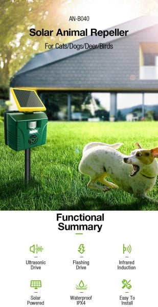 Kedi Köpek Kovucu Solar Cihaz